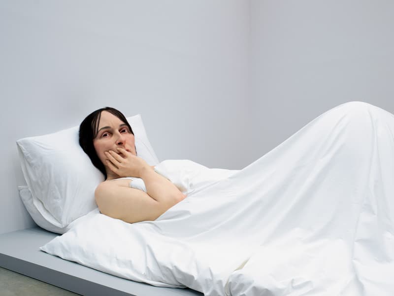 © Ron Mueck, In Bed, 2005, collection Fondation Cartier pour l’art contemporain, Paris Photo © Patrick Gries