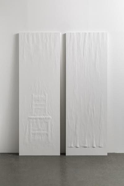 김지연, 시선_60x180cm_혼합재료_2018