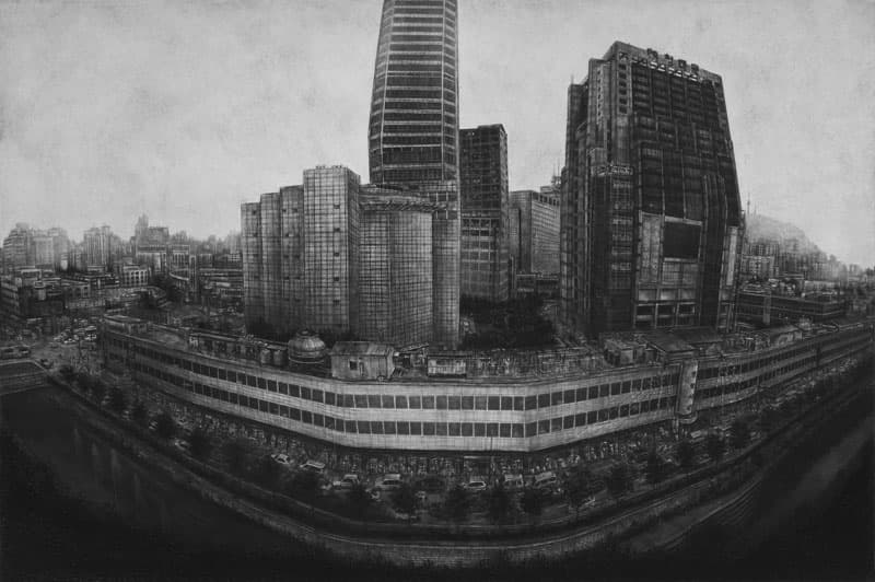 윤세희,sight of desire, 60x90cm, drypoint, 2009