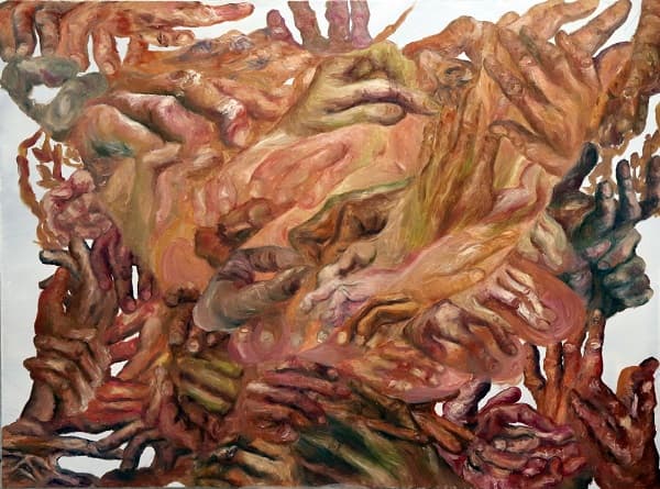 이혜영, <공손하게>, Oil on canvas, 97.0×130.3cm, 2017 ⓒ이혜영
