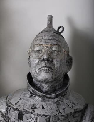 양철인간 Steel Man 3124, mixed media, 95x46x169(cm), 2018