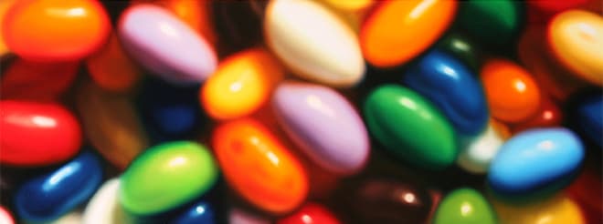 국대호, Jelly Bean-092, 2012, oil on canvas, 45×120cm