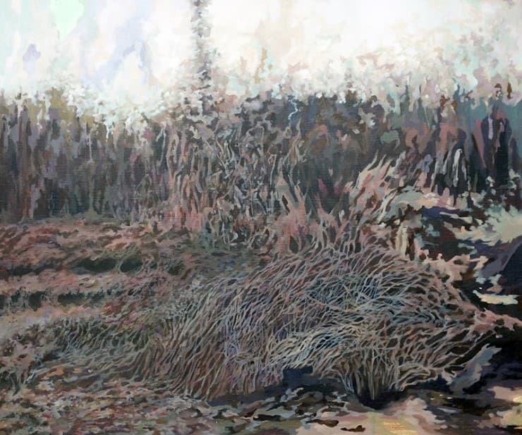 안태기, 흔적없는 흔적, acrylic on canvas, 60.6x72cm, 2017