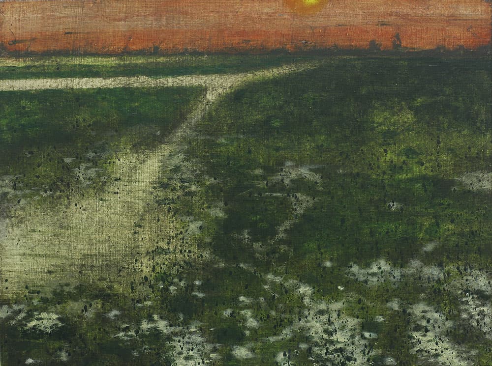 안경수, airstrip2-활주로2, 30x40cm, acrylic on canvas, 2015