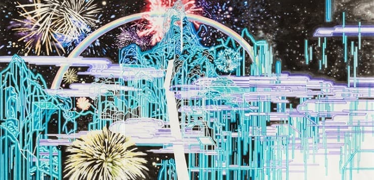 최가영, we welcome you, 한지에 수묵채색, 190x390cm, 2017