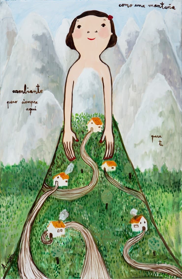 como una montana (like a mountain), 2017, Oil on canvas, 100x65cm