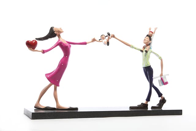 행복의 기억(memory of happiness), 90.20.55cm, acrylic on bronze, 2015