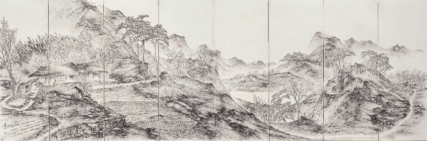 변관식, <춘경산수春景山水>, 1950년대