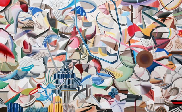 Woo Tae kyung, p.p_23, Oil and digital print on canvas, 80.3x130.3cm, 2017