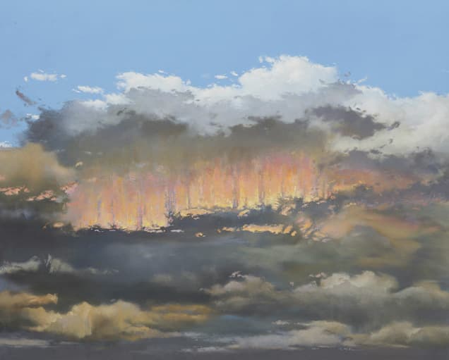 우명하, 큰 공간의 소리 2015-7, 130x162cm, 캔버스에 유화