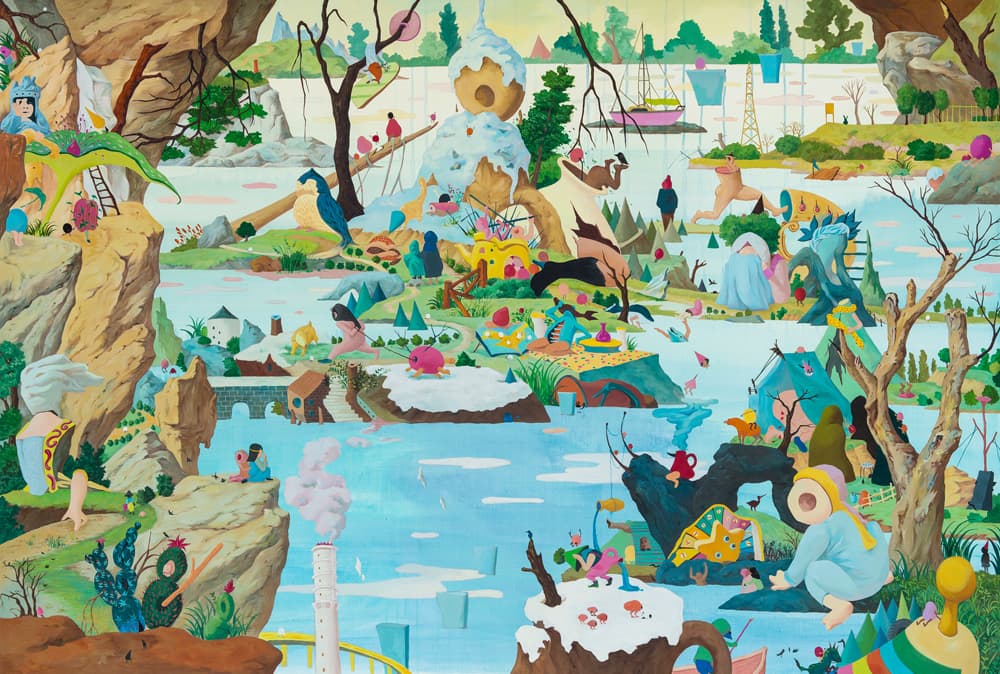 임현정  River Landscape  oil, acrylic on canvas  130×164㎝  2016