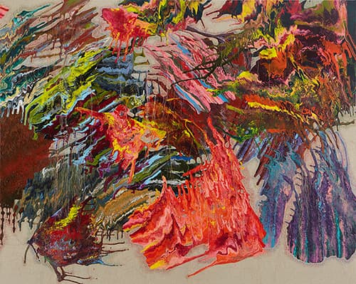 Kwon Hyuk CHAOSMOS B69 2017, Thread Stitch, Acrylic on Fabric Kwon Hyuk CHAOSMOS B69 2017, Thread Stitch, Acrylic on Fabric