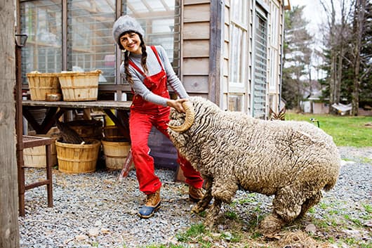 Ambika Conroy at Her Farm, Woodridge, NY, 2013 All Images Courtesy of The Selby