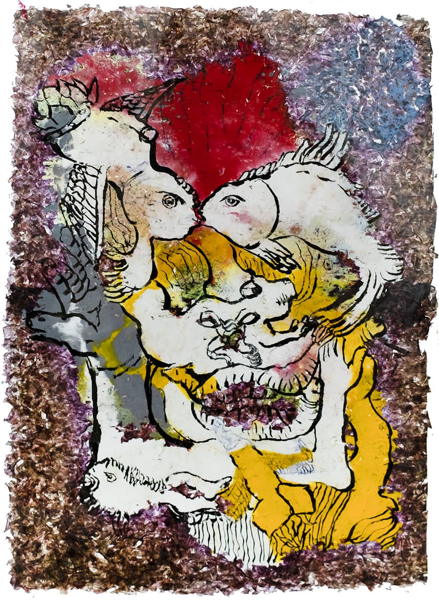 ORYUGY karma no3_김 라미네이팅 드로잉_29 x42cm_2021