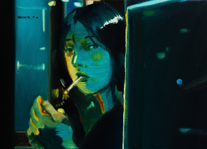 김민조, 느린 춤, oil on canvas, 34×24cm, 2020
