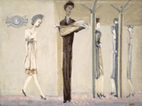 하철 환타지 1940년 경, 캔버스에 유채, 87.3 X 118.2cm  National Gallery of Art, Washington, Gift of The Mark Rothko Foundation,Inc.