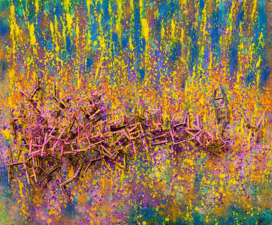 이재정 Into the Rainbow 72.5×60.5cm Mixed media on paper 2011