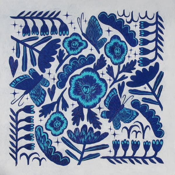 강은정, 여름밤_천에아크릴물감_72.7x72.7cm_2018
