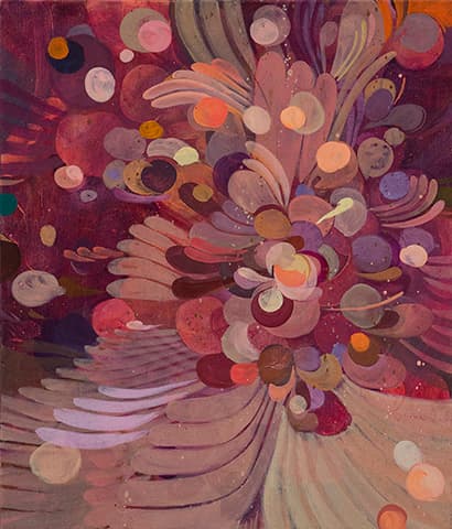 Polyphonic2, 2016, Oil on canvas, 53 x 45 cm