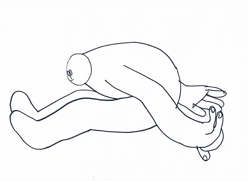 엄유정_<03 drawing> ink on paper, 21x29.7cm, 2020