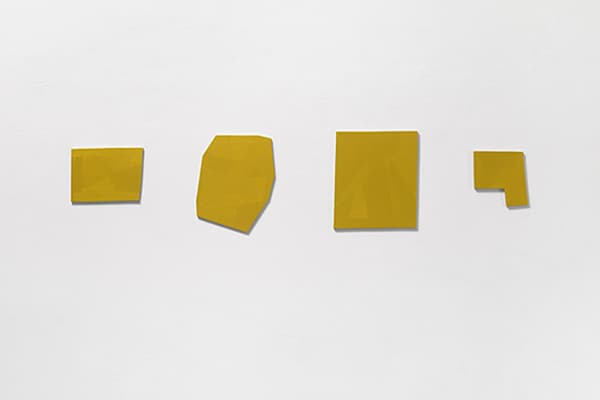 Imi Knoebel, Element M.1, 2017, Acrylic, aluminum, 35x155x1cm