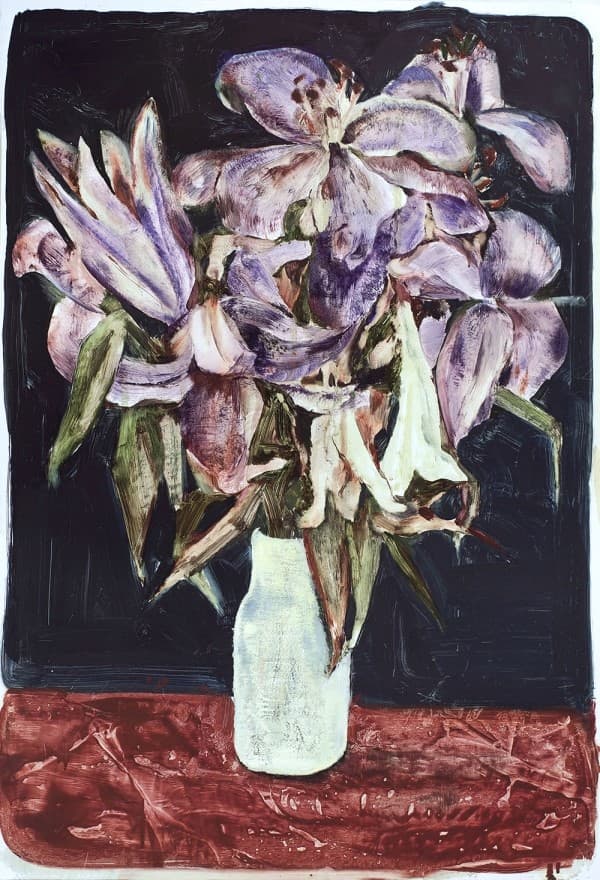 박정원, Still Life_79x54_oil on paper_2017