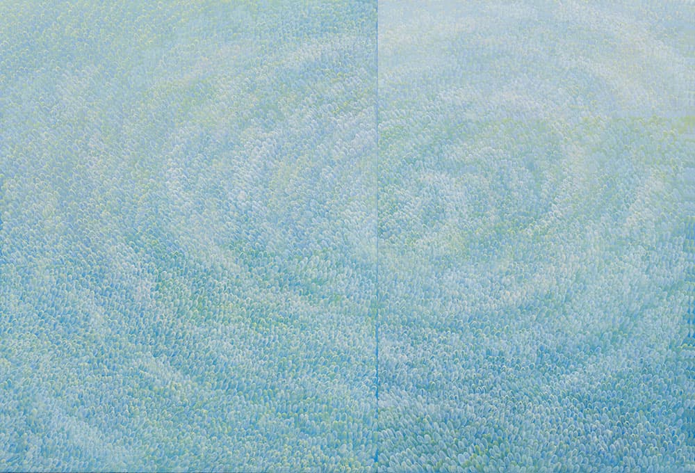 윤겸, 아스라이, 2017. oil on canvas, 91x133.5cm