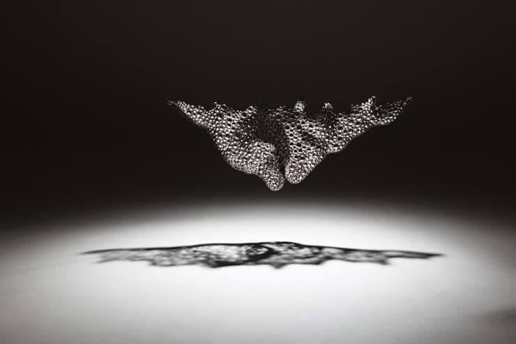 Darkmatter170611, scorched stainless steel,107x41x24cm, 2017