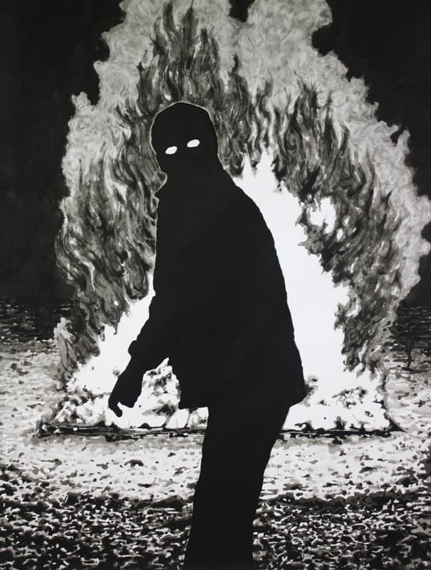 이승주_세상을 밝히는 그림_종이에 먹_200x150cm_2019