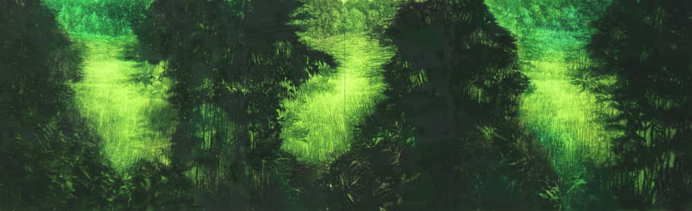 김건일; Forest in Forest; Oil on Canvas, 2590x7270, 2014