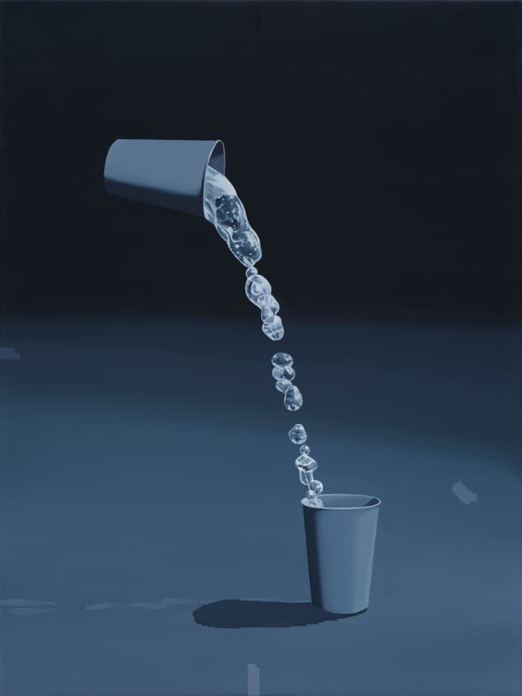 Falls1, oil on canvas, 100x75cm, 2020