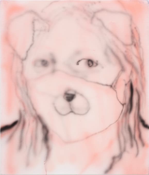 이은새, Puppied, acrylic on canvas, 53.0x45.5cm, 2020