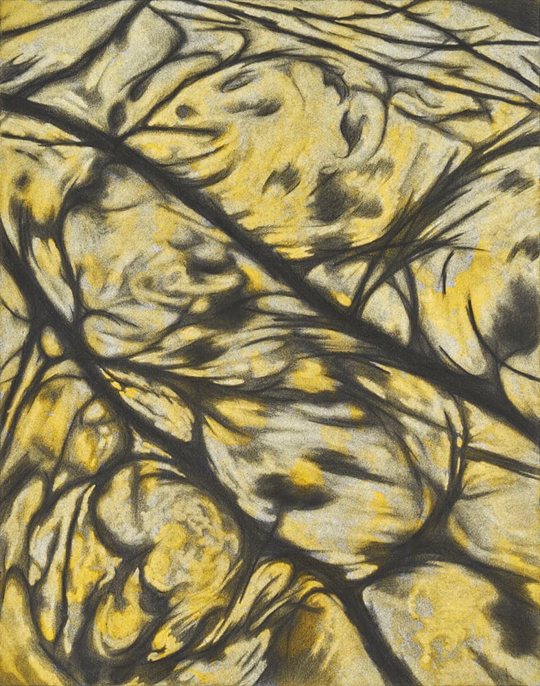 한진, 〈Vexations No.5〉, 2021. 코튼 페이퍼에 과슈와 연필, 36 x 28 cm. 이미지 출처: 원앤제이 갤러리.