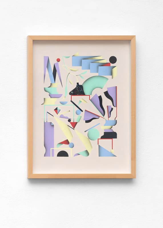 민정화, Houseplants #29(2019)  Acrylic and airbrush on paper, 40 x 30 cm