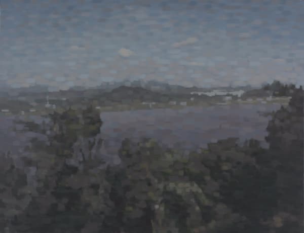 임동승_소악루에서 At SoAk Pavillion _oil on linen_112X145cm, 2015