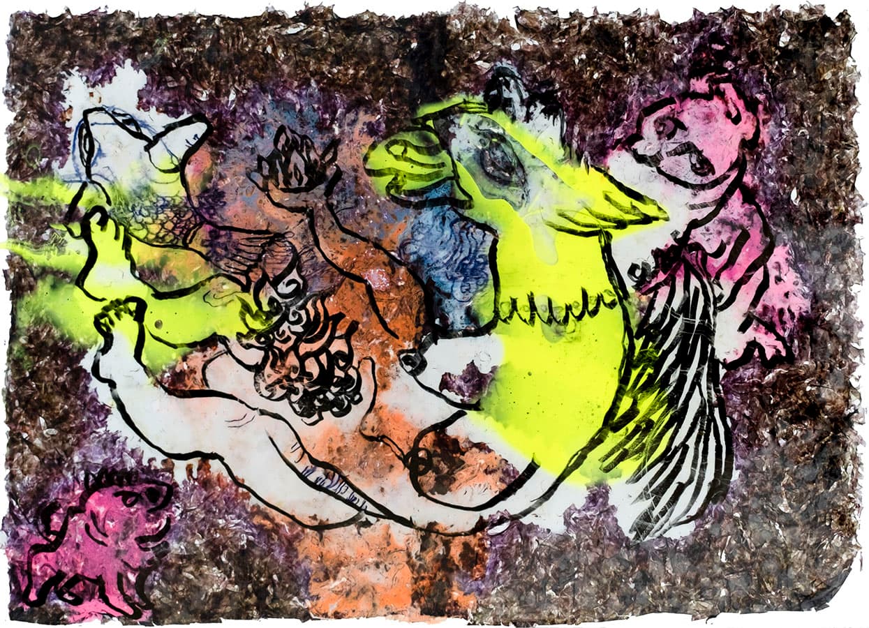 ORYUGY karma no8_김 라미네이팅 드로잉_29 x42cm_2021