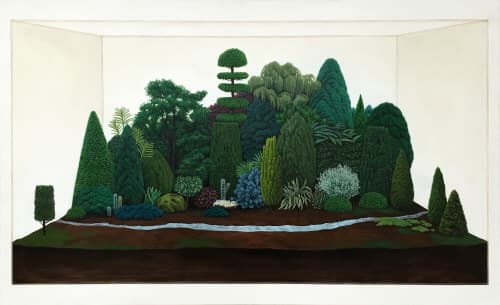 김근영, 2: firmly planted by streams of water, Acrylic on canvas, 89.4x145.5cm, 2016