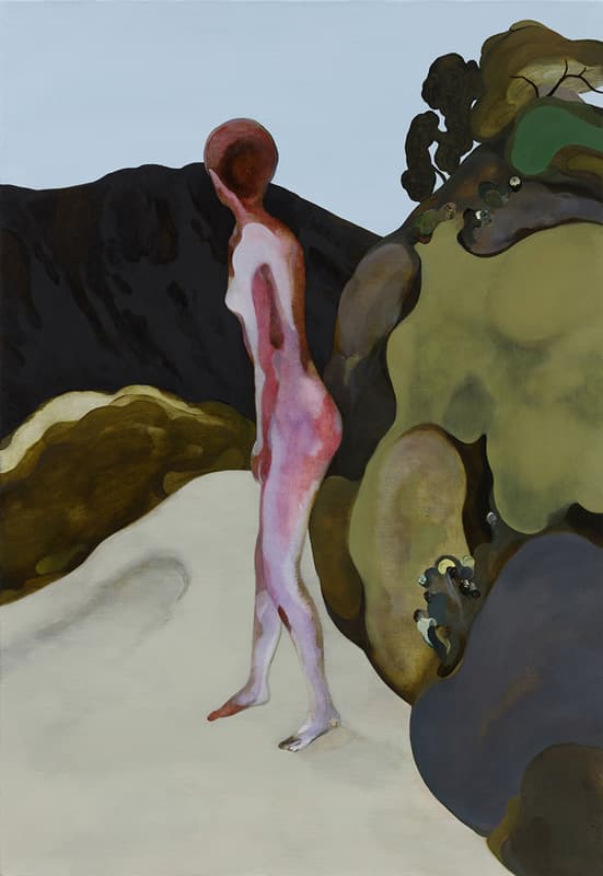 안중경, 검은 산, oil on linen, 116.5x80cm, 2019