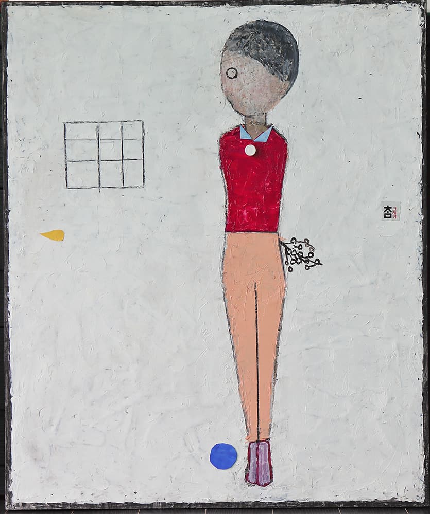 오세열, Untitled,  73x61cm, Mixed media, 2020