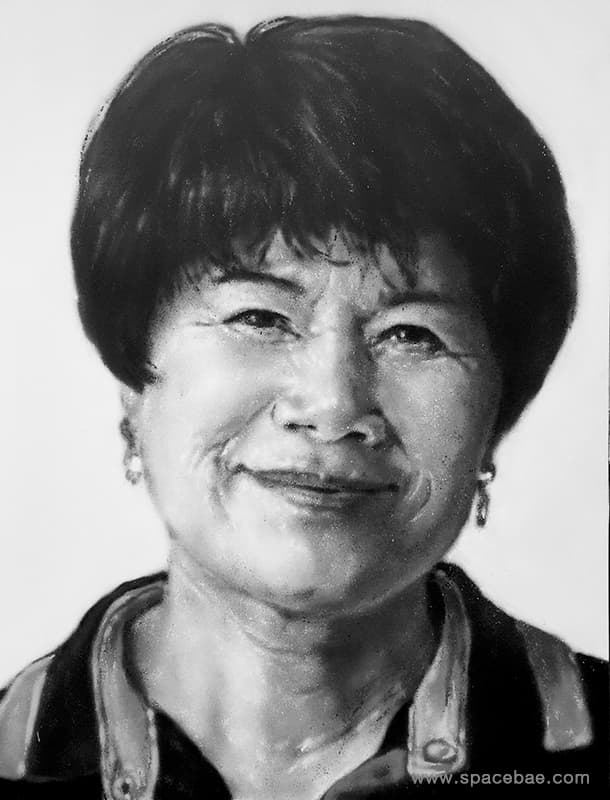 선이/Spray on Canvas/145cmx112cm/2017