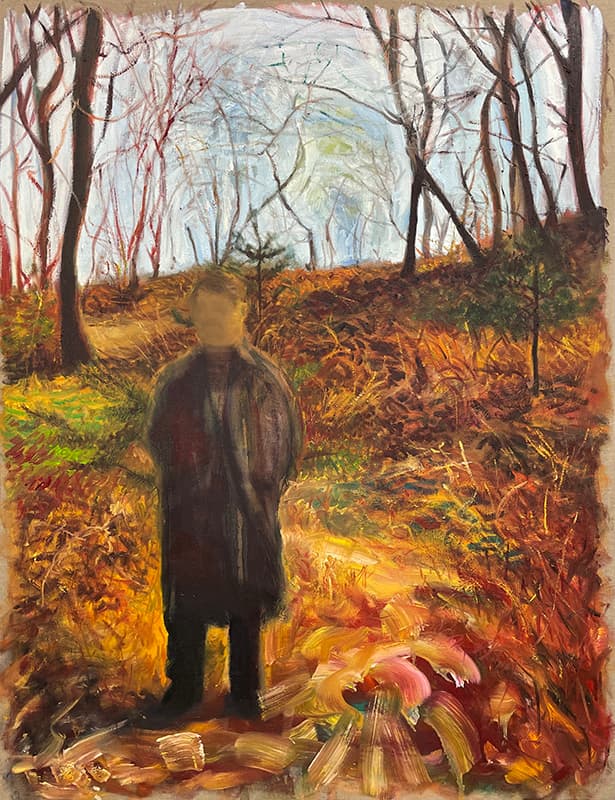 김지용, 가을남자, 캔버스에 유채, 117x91cm, 2021