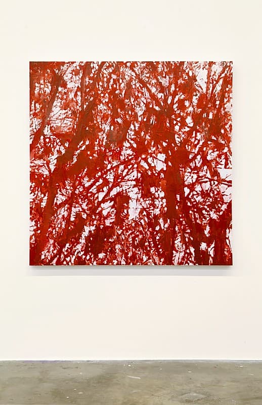 김형관, study-tree 1, 120x120cm, acrylic and oil on panel, 2020