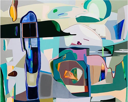 장예지, MARKS-14, acrylic on canvas, 193.9x242.4(cm), 2017