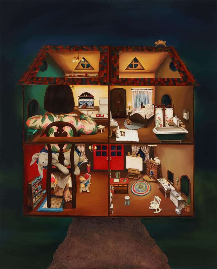 HUR MUN HEE, reaming Island, Acrylic on  Canvas, 130x162.2cm, 2016