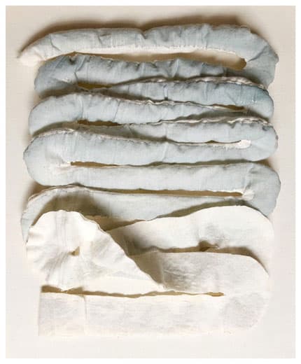 허정은, Human, 무명천에 채색, 바느질, 31x 39cm, 2017