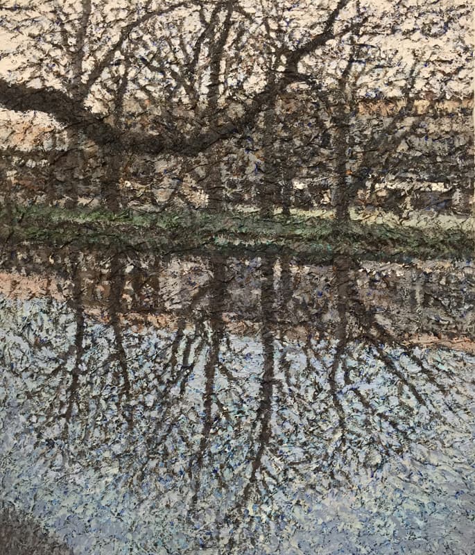 송지연, 먼 곳을 바라보,다 53 x 45.5cm, acrylic on linen, 2019