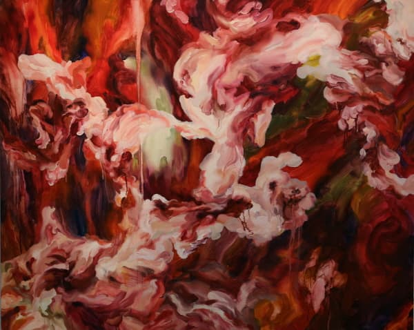 몰락하는자의 숨  130.3 x 162.2, Oil on canvas 2016