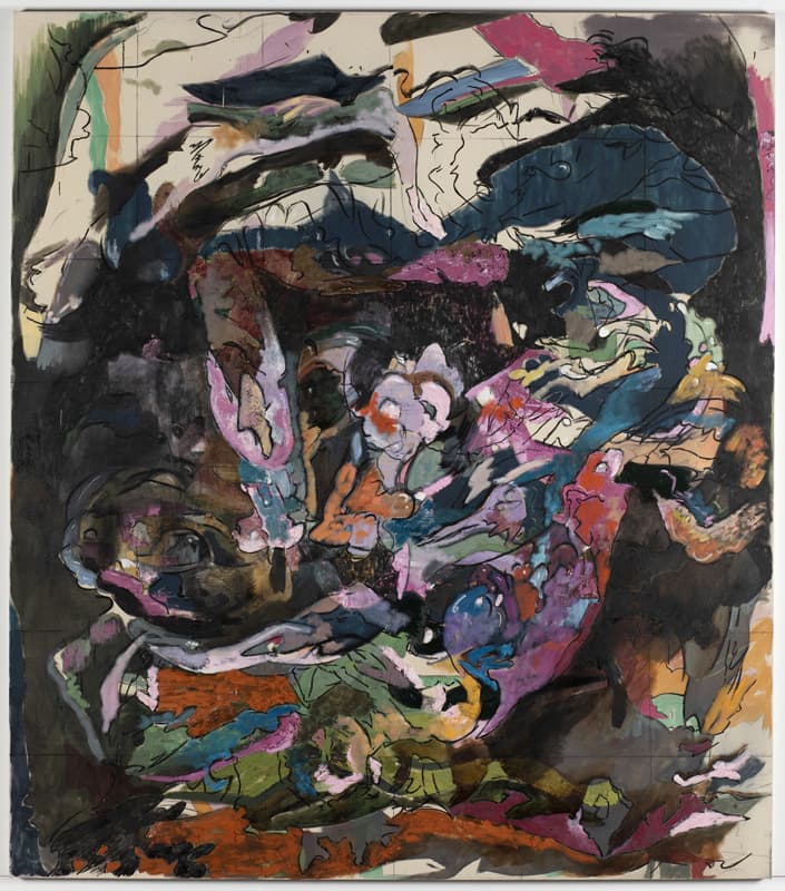 벤 제이미 Ben Jamie_Deluge_oil, distemper, wax and charcoal on canvas_220x250cm_2019