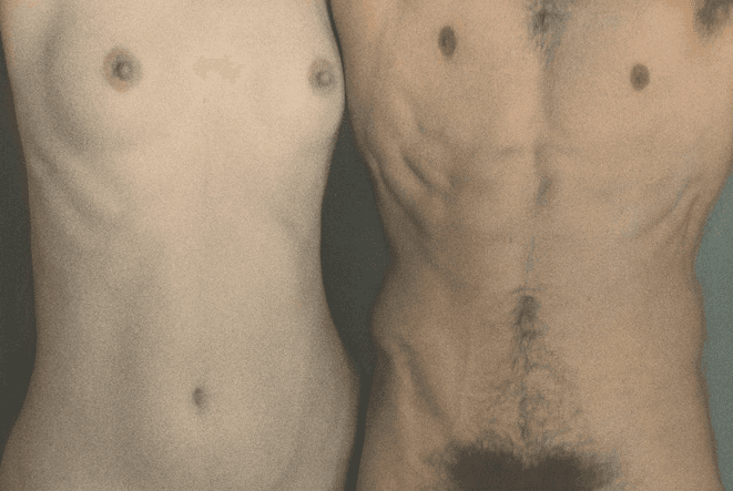 ⓒ김대수, 창조 그리고..., First couple nsw1985001, Coloring on photo, 21.5x32cm, 1985