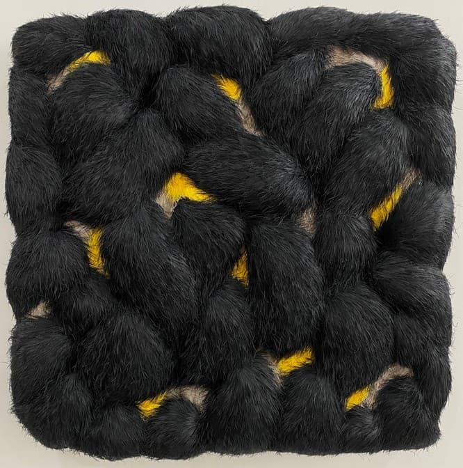 Mixed Pelage No.18, 2021, paper on board, 70x70 cm